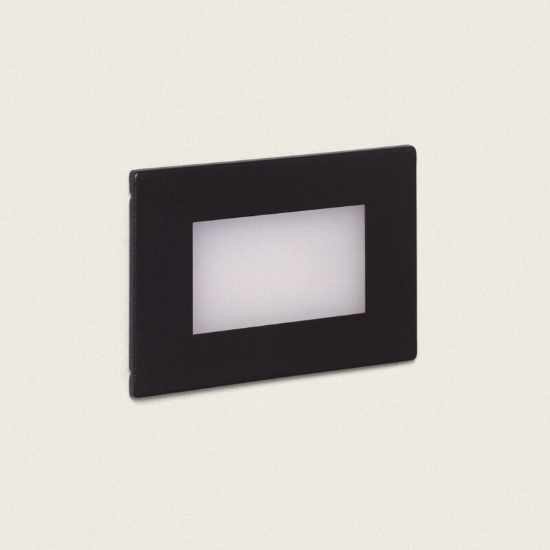 foto del prodotto segnapasso da esterni led 3w da incasso a parete adal nero