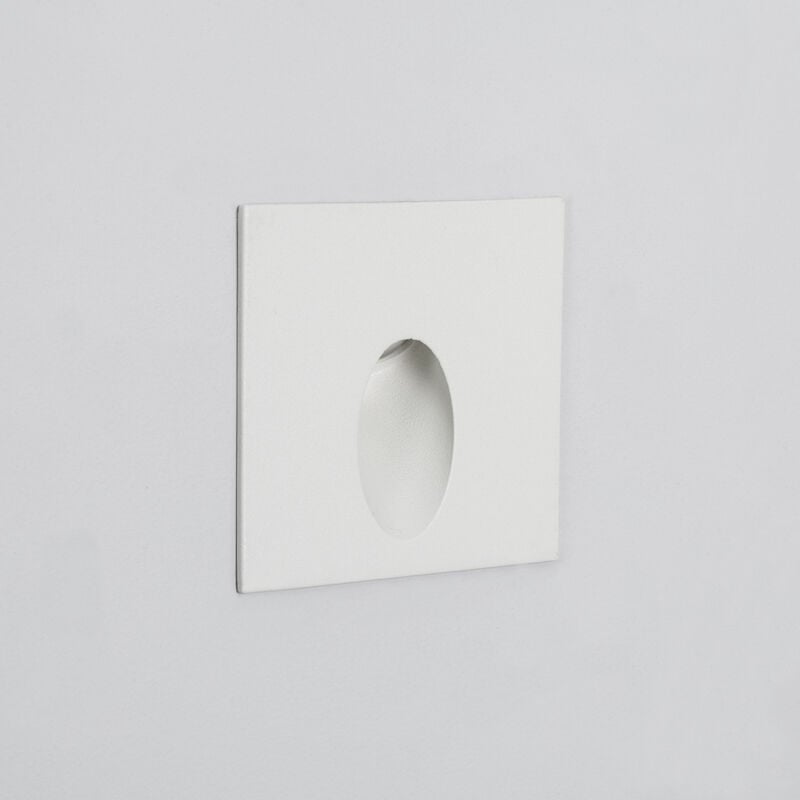 foto del prodotto segnapasso esterni led 3w incasso parete quadrado bianco ellis bianco naturale 4000k