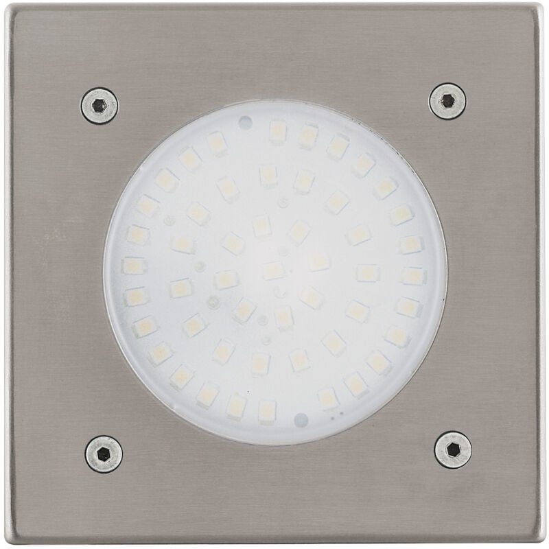 immagine 0 del prodotto segnapasso esterno quadrato moderno lamedo acciaio argento vetro bianco led