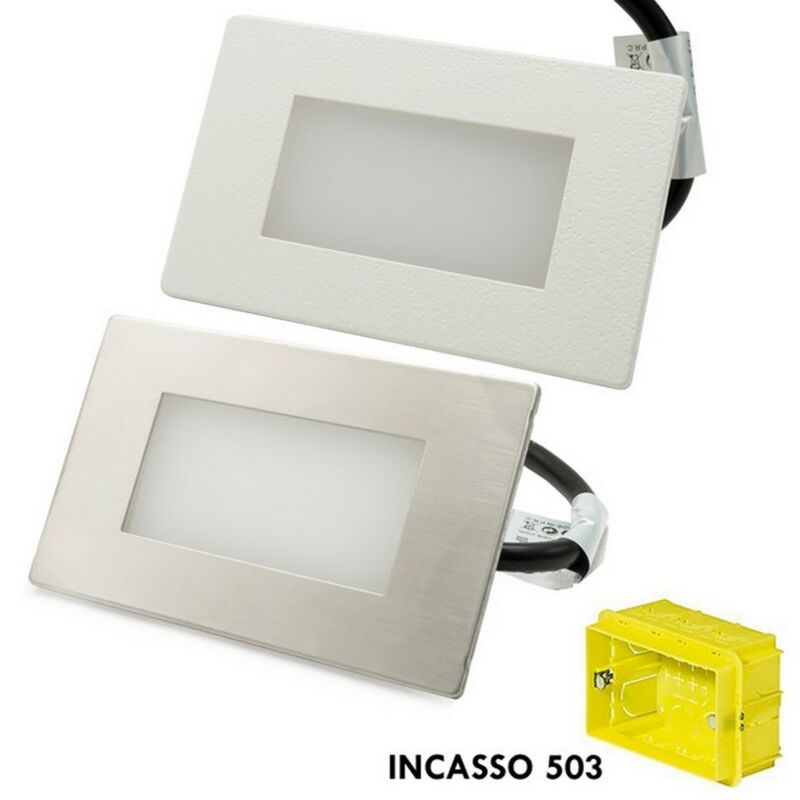 foto del prodotto segnapasso led 3w da incasso per scatola 503 cct temperatura colore regolabile wisdom