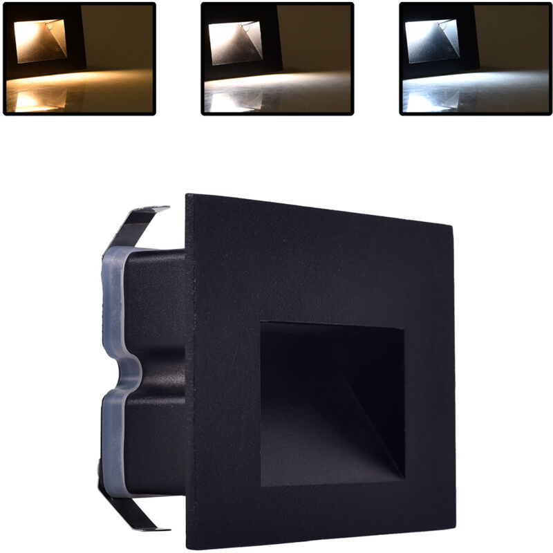 foto del prodotto segnapasso led 5w cct switch 3 temperature colore illuminazione led da esterno ip65 per scale giardini e passaggi