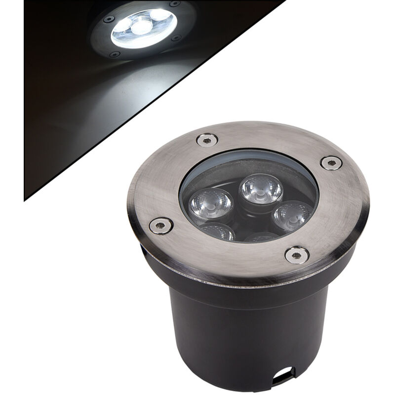 foto del prodotto segnapasso led calpestabile da incasso 5w luce fredda 6500k efficiente robusto e ideale per esterni