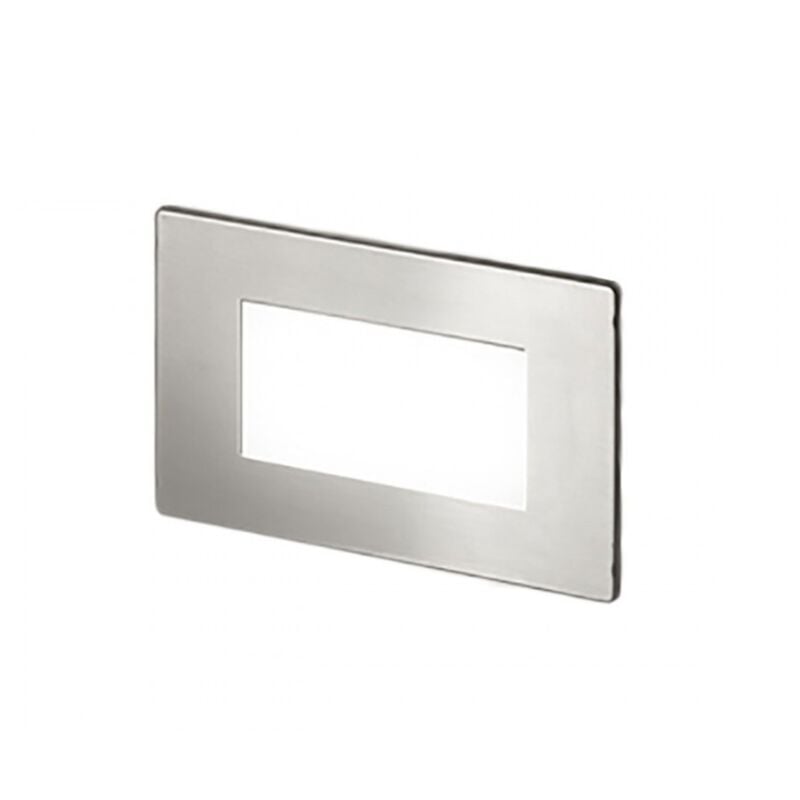 foto del prodotto segnapasso led con placche gea luce 2w 3000k bianco nickel ges811