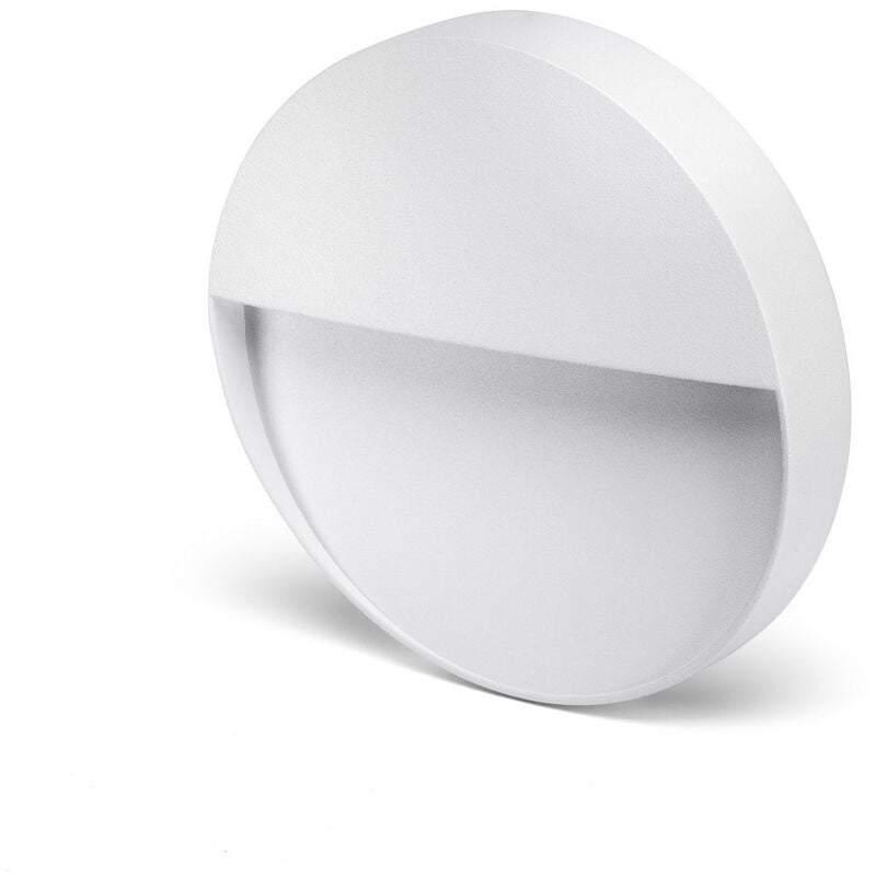 foto del prodotto segnapasso led da parete mod. bilbao 3,5 colore bianco