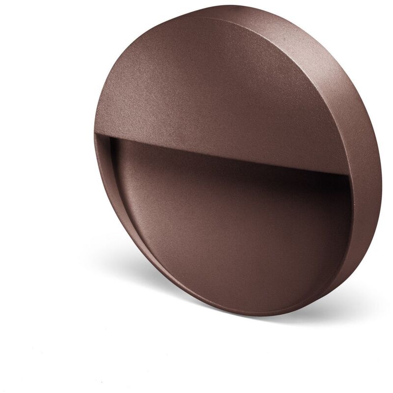 foto del prodotto segnapasso led da parete mod. bilbao 3r colore corten