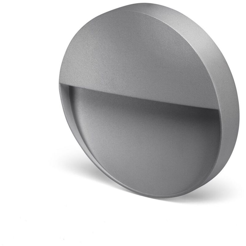 foto del prodotto segnapasso led da parete mod. bilbao 3r colore grigio marina