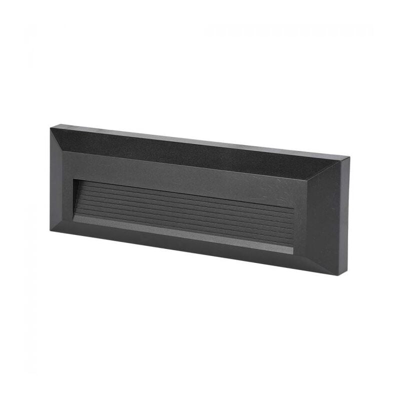 foto del prodotto segnapasso led v tac rettangolare 3w 4000k nero vt 1162 b n 1328 211328