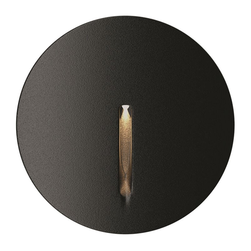 foto del prodotto segnapasso moderno da esterno alluminio nero luce led 3w ip54