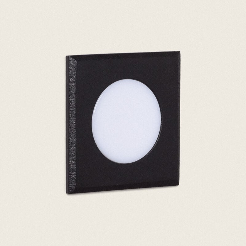 foto del prodotto segnapasso per esterni led 2w incasso a parete quadrato welly nero
