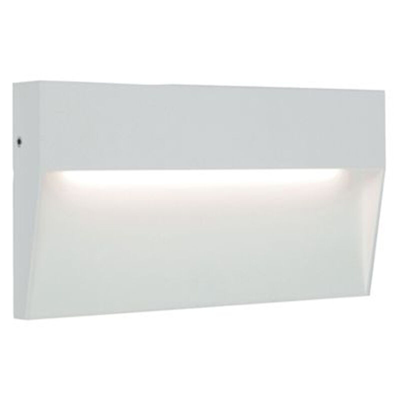 foto del prodotto segnapasso rettangolare moderno geo alluminio bianco 6w led 3000k