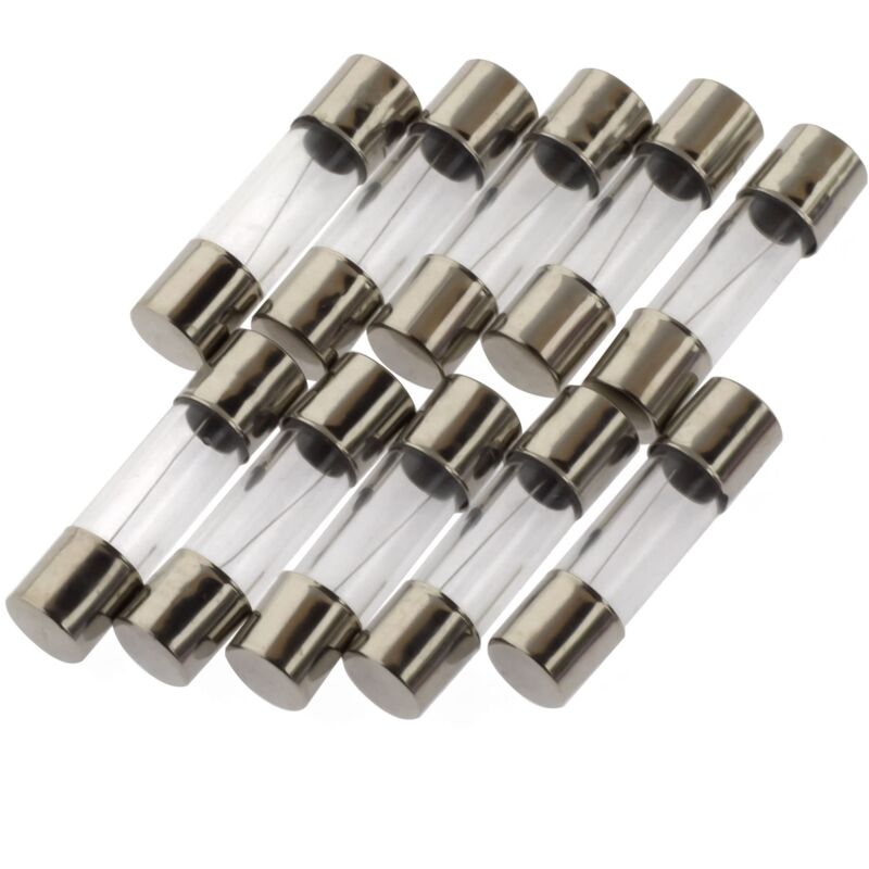 foto del prodotto seki fusibili di precisione da 0,8 a 800 ma , 5 x 20 mm, ad attivazione rapida, confezione da 10, fusibili in vetro, 250 v