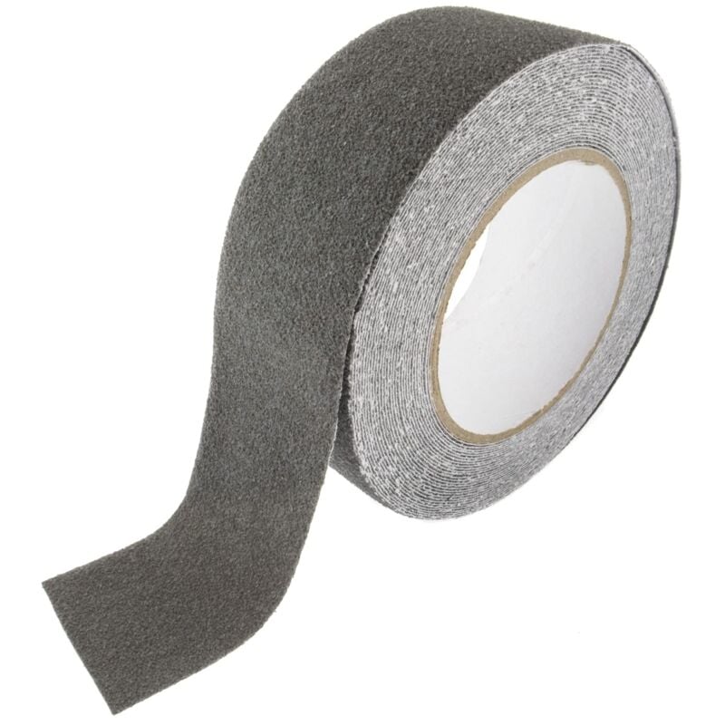 foto del prodotto seki nastro antiscivolo grigio 50 mm x 10 metri antiscivolo nastro di sicurezza per scale, gradini, piastrelle, rampe, scale o pavimenti nastro