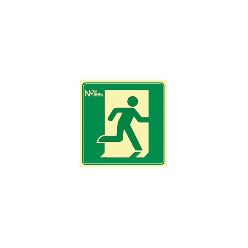 foto del prodotto sekureco cartello di evacuazione exit classe b indicazione sinistra in pvc 21x21cm