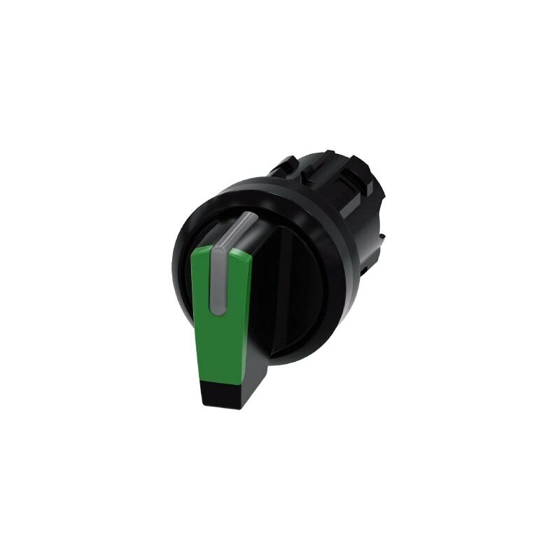 foto del prodotto selettore, illuminabile, 22 mm, rotondo, in plastica, colore verde