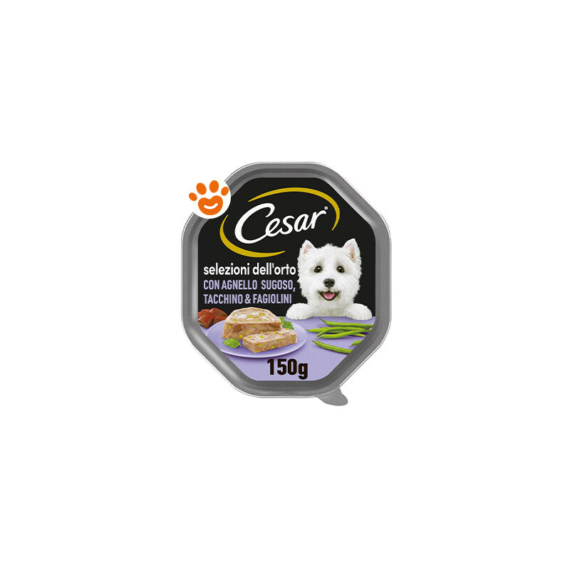 foto del prodotto selezione dell orto pat per cane adult mini da 150 gr cesar