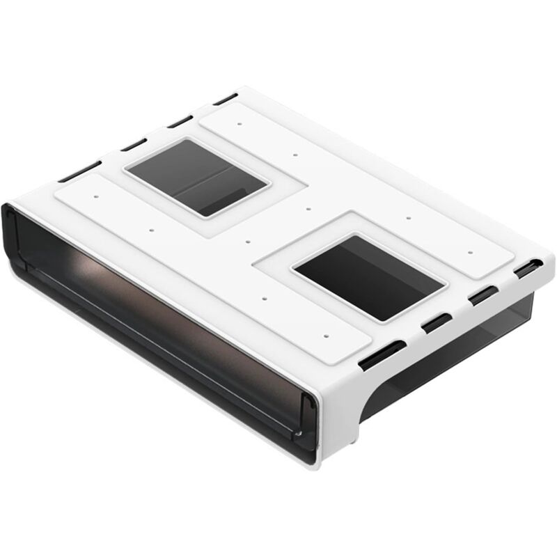 foto del prodotto self adhesive storage drawer hidden drawer under the desk drawer under the desk storage box transparent black 