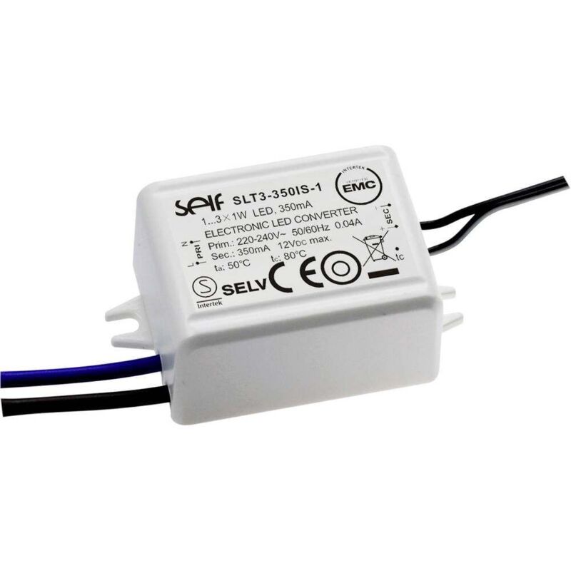 foto del prodotto self electronics slt3 700is 1 driver per led corrente costante 2.94 w 700 ma 2.0 4.2 v dc adatto per mobili, non dimm