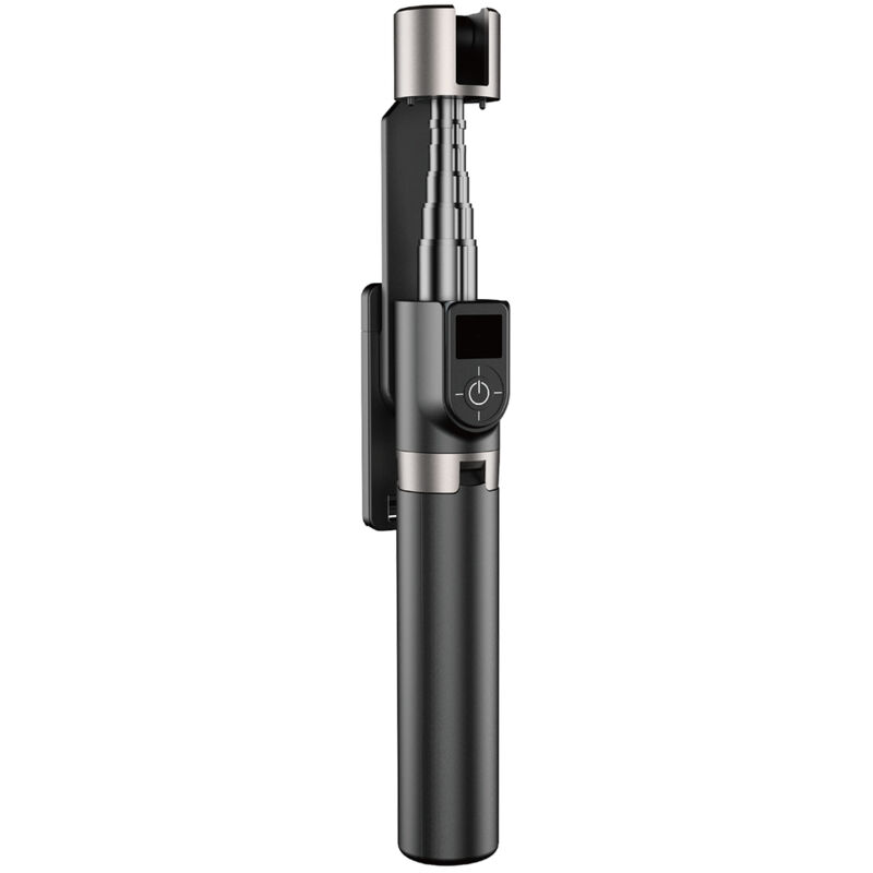 foto del prodotto selfie stick, selfie stick telescopico con treppiede e telecomando bt f18w, nero