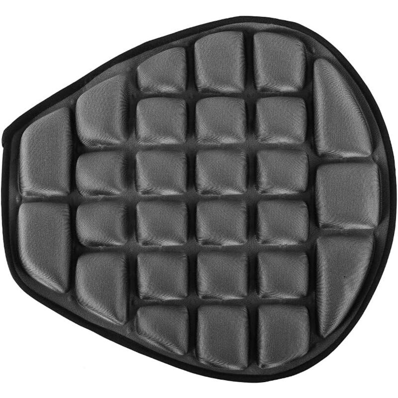 foto del prodotto sella per moto, cuscino per sella per moto, cuscino antiscivolo e non gonfiabile, antistress e antivibrazioni per moto, bicicletta, 37,5 x 36 cm