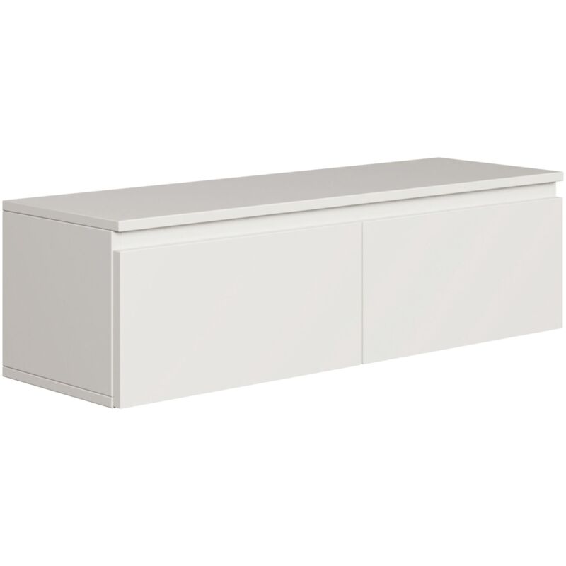 foto del prodotto selsey bemmi mobile tv sospeso a 2 ante 100 cm bianco