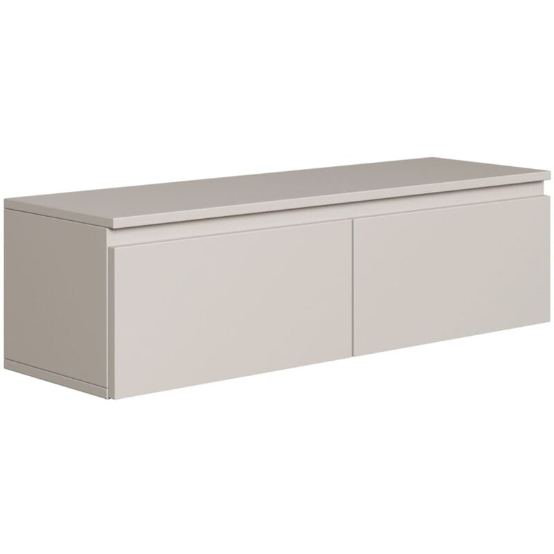 foto del prodotto selsey bemmi mobile tv sospeso a 2 ante 100 cm greige