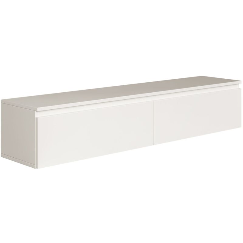 foto del prodotto selsey bemmi mobile tv sospeso a 2 ante 150 cm bianco