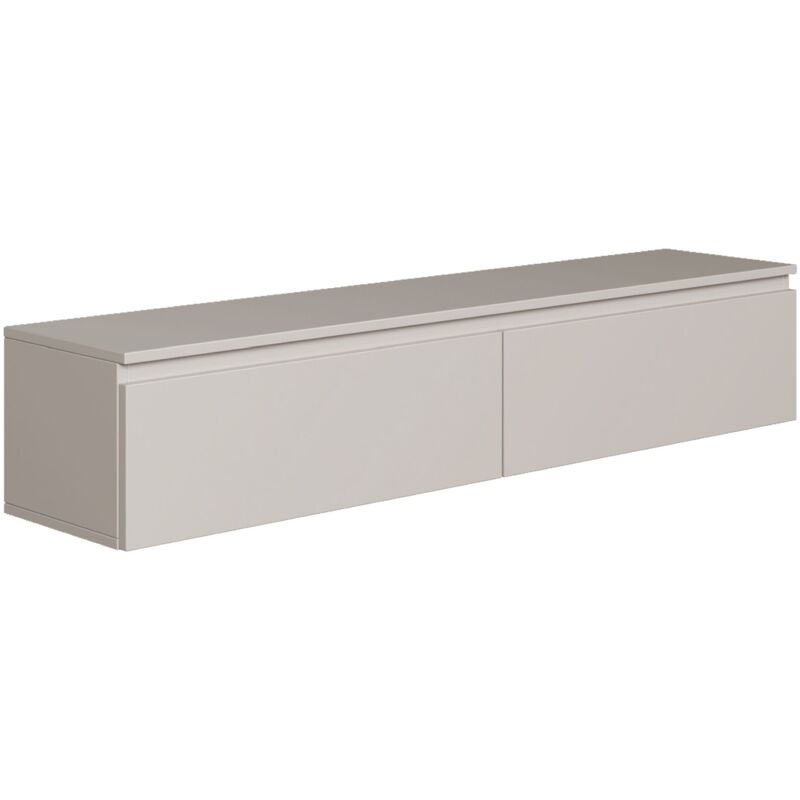 foto del prodotto selsey bemmi mobile tv sospeso a 2 ante 150 cm greige