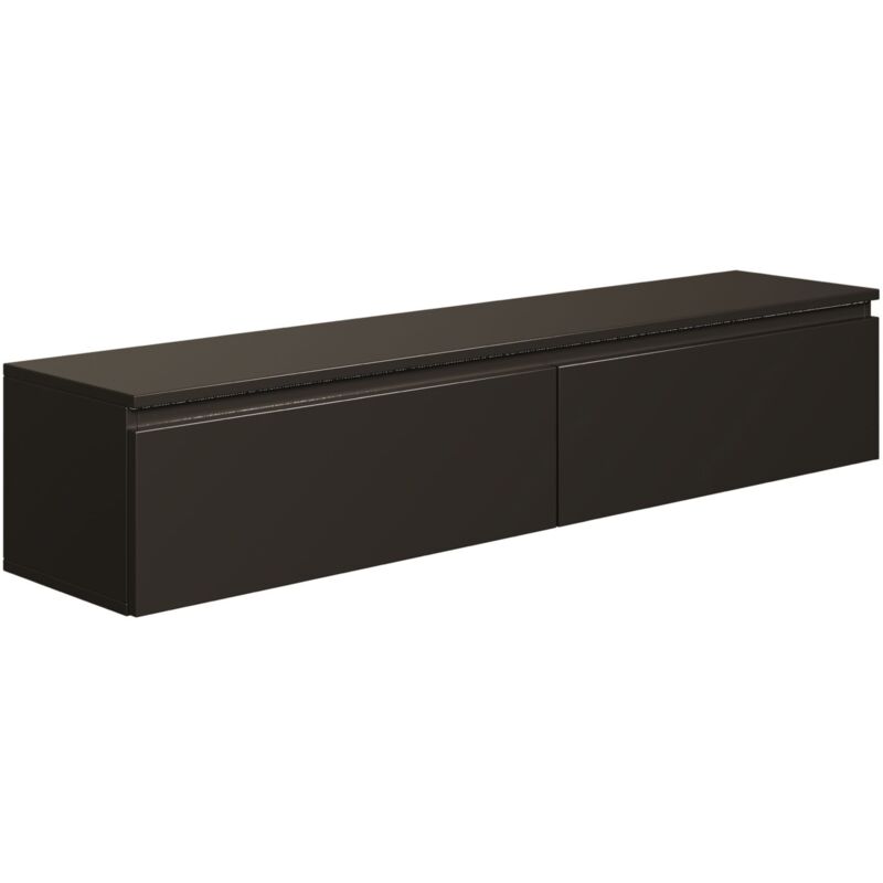 foto del prodotto selsey bemmi mobile tv sospeso a 2 ante 150 cm nero