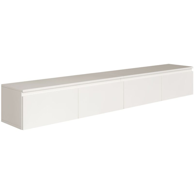 foto del prodotto selsey bemmi mobile tv sospeso a 2 ante 200 cm bianco