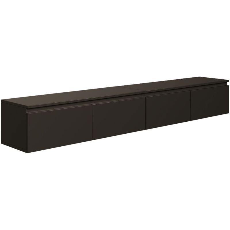 foto del prodotto selsey bemmi mobile tv sospeso a 2 ante 200 cm nero