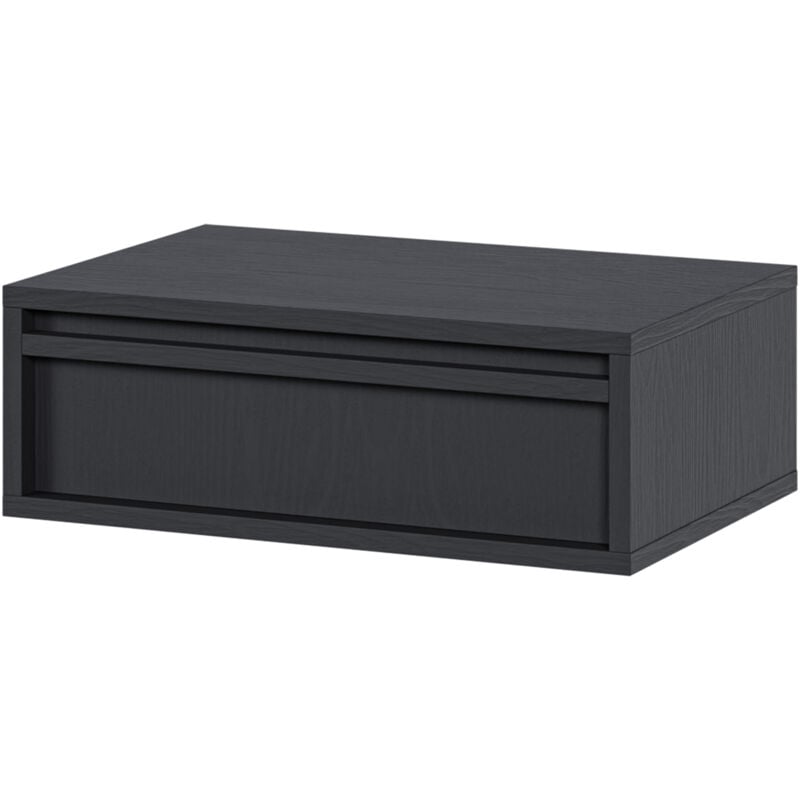 foto del prodotto selsey evo comodino 50 cm con cassetto sospeso nero