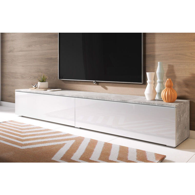 foto del prodotto selsey kane mobile tv 180 cm calcestruzzo senza led