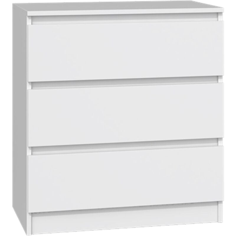 foto del prodotto selsey malwa com a tre cassetti 70 cm bianco