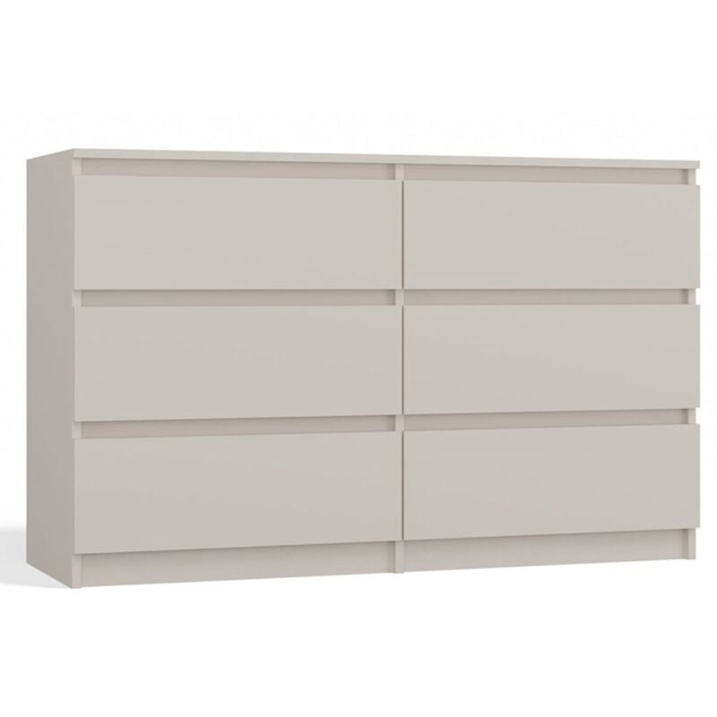 foto del prodotto selsey malwa com con sei cassetti 120 cm cachemire