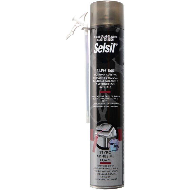 foto del prodotto selsil schiuma poliuret. coppi e tegole manuale 750 ml 12 pz