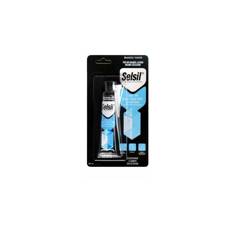 foto del prodotto selsil silicone acetico p sanitari bianco 50 ml 12 pz