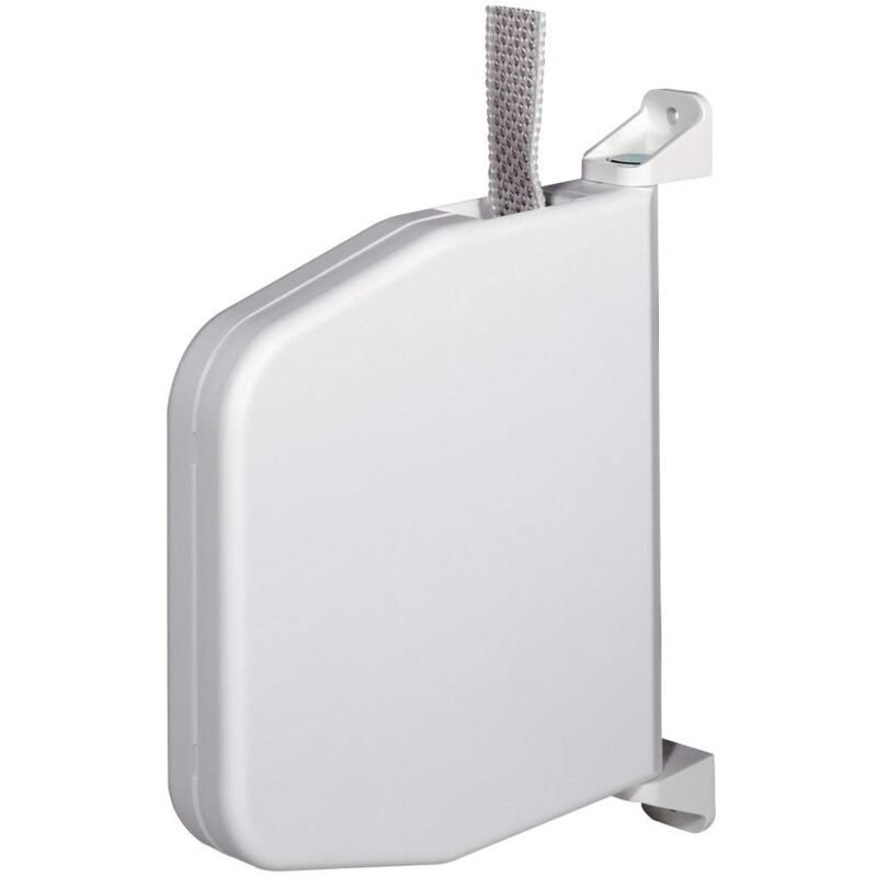 foto del prodotto selve 2 x avvolgitori per cinghia con sistema a cerniera, colore bianco 5 m, cinghia per serrande