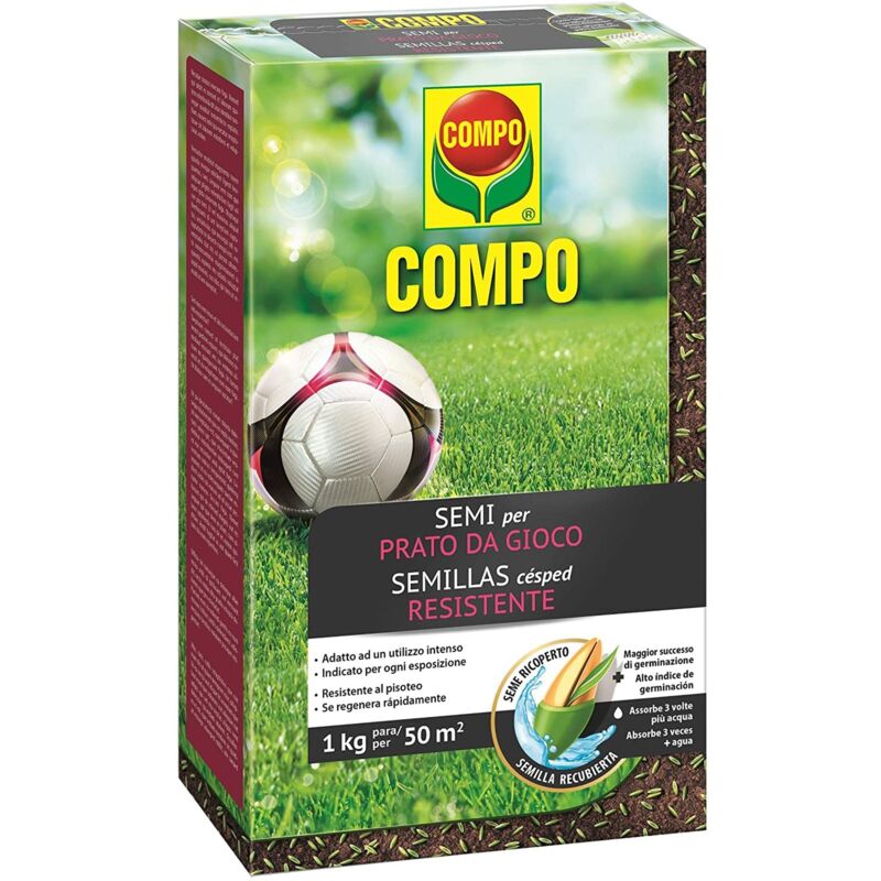 foto del prodotto seme prato per gioco tappeto erboso per terreni calpestati ad uso intensivo 5 kg