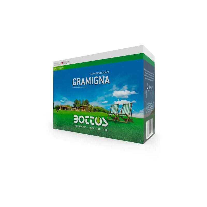 foto del prodotto sementi gramigna selezionate zollaverde professional bottos 0,5kg