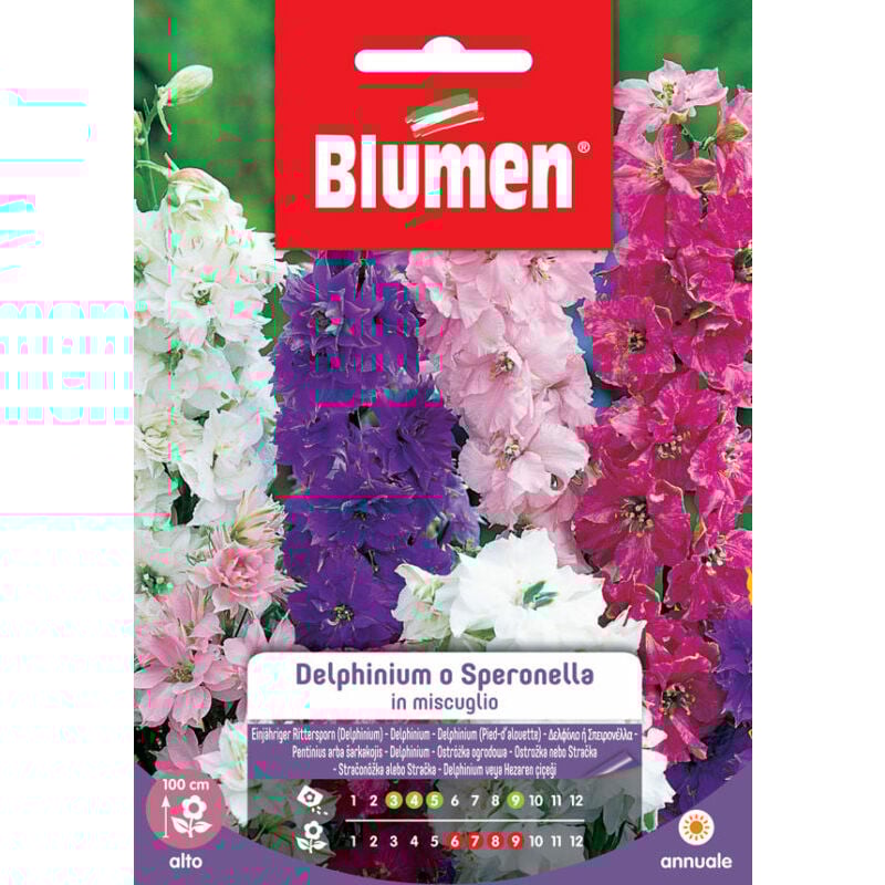 foto del prodotto semi delphinium o speronella mix blumen sementi