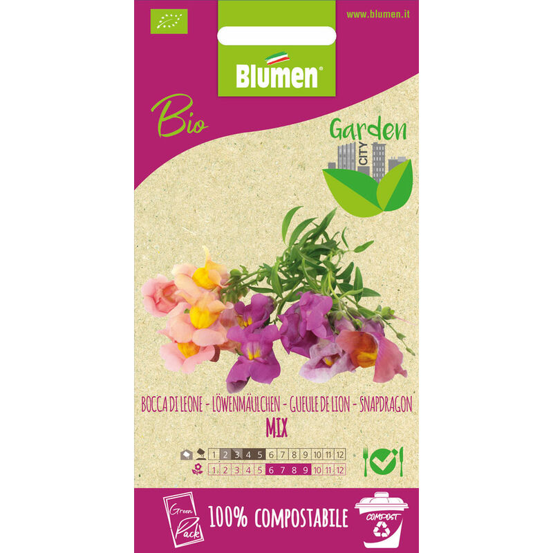 foto del prodotto semi di bocca di leone bio greenpack blumen