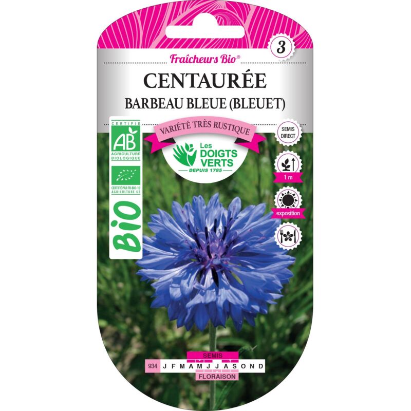 foto del prodotto semi di centaurea barba blu fiordaliso bio i dita verdi