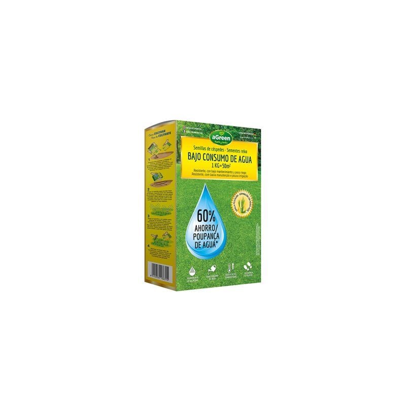 foto del prodotto semi di erba a basso consumo d acqua per coprire fino a 50 m 1 kg 