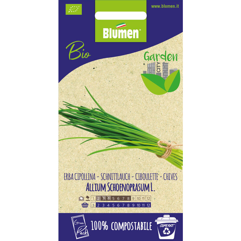 foto del prodotto semi di erba cipollina bio greenpack blumen