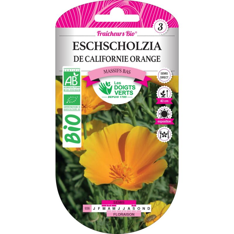 foto del prodotto semi di eschscholzia arancione bio le dita verdi