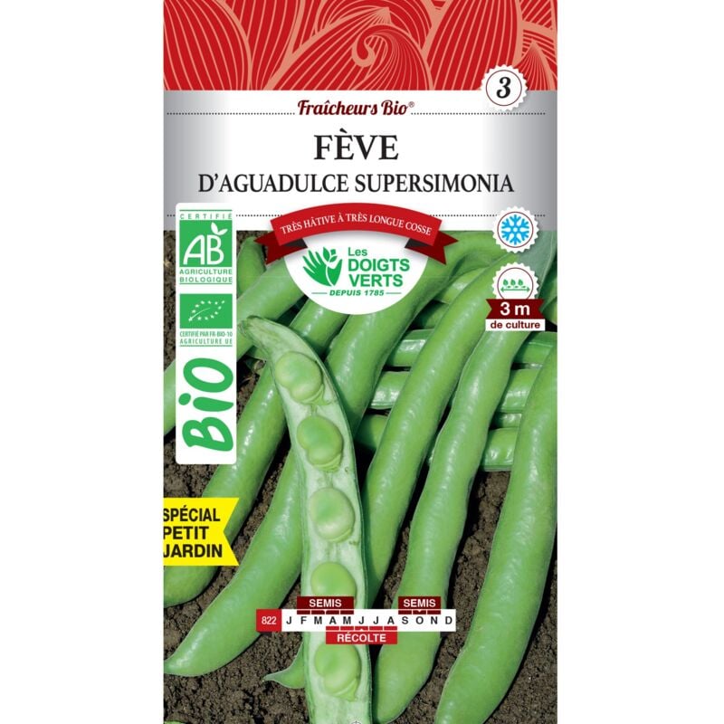 foto del prodotto semi di fava aguadulce supersimonia bio le dita verdi100g