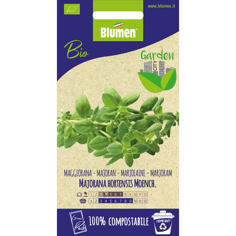 foto del prodotto semi di maggiorana bio greenpack blumen