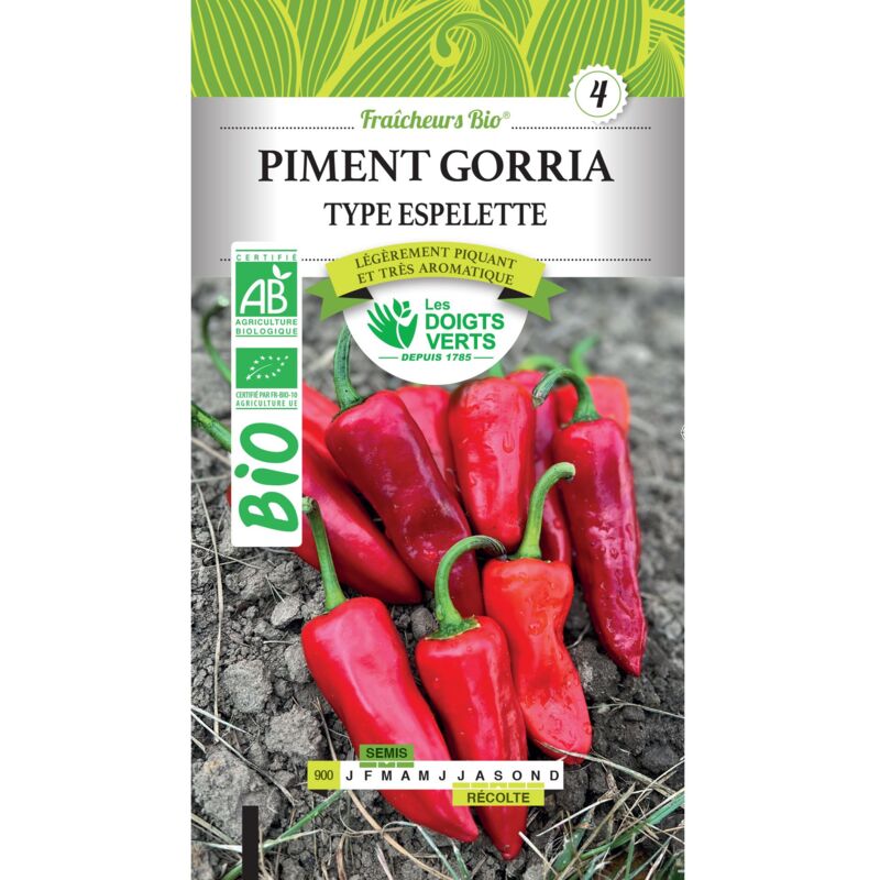 foto del prodotto semi di peperoncino gorria bio le dita verdi