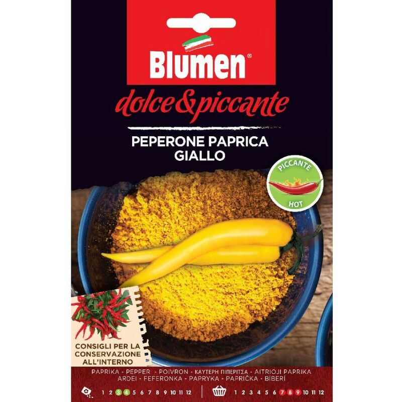 foto del prodotto semi di peperone piccante paprica giallo peperoncino blumen