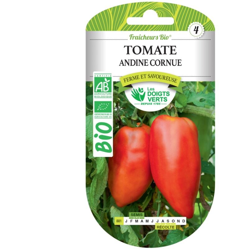foto del prodotto semi di pomodoro andino cornuto bio i dita verdi